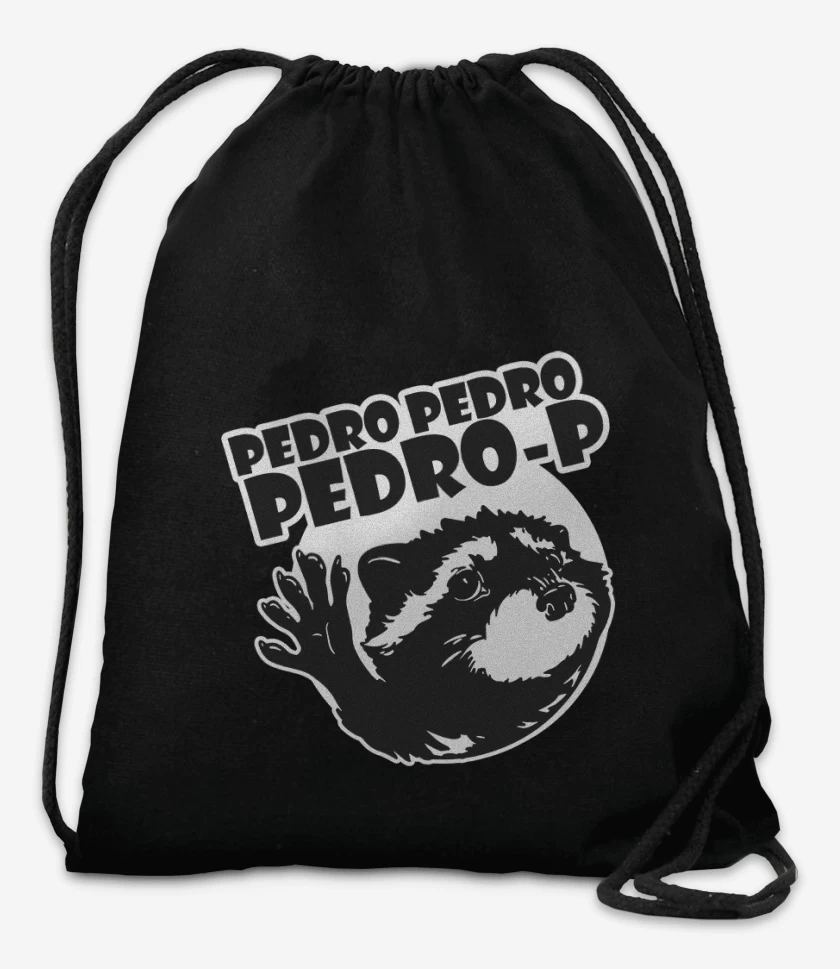 Mochila Negro de mapache pedro v1