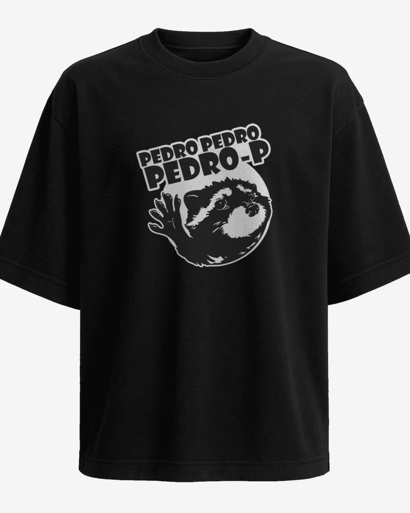 Polera Oversize mapache pedro v1