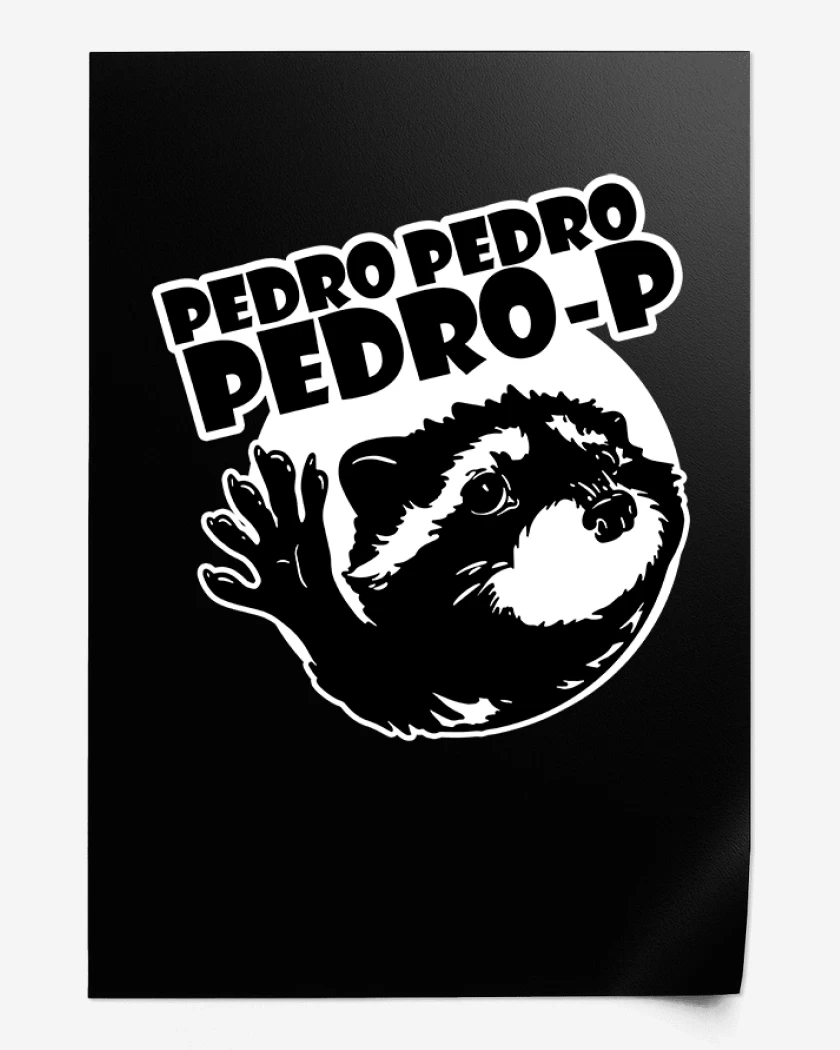 Print mapache pedro v1