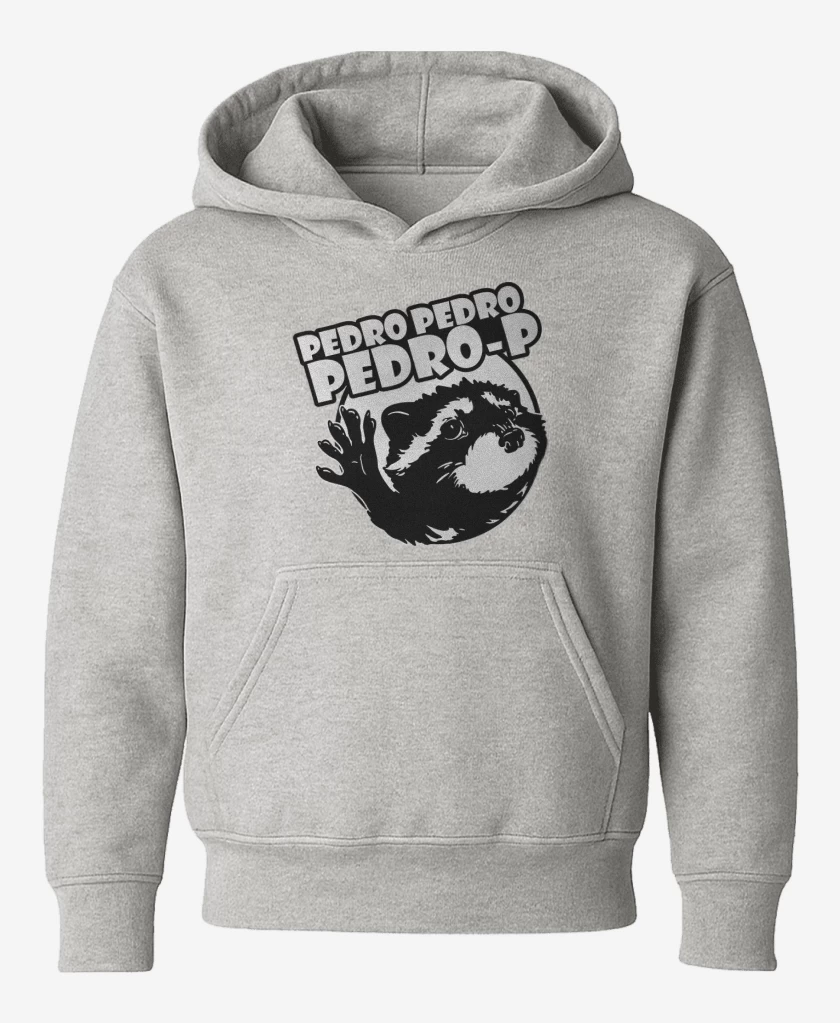 Poleron de niño Gris Melange de Mapache Pedro v2
