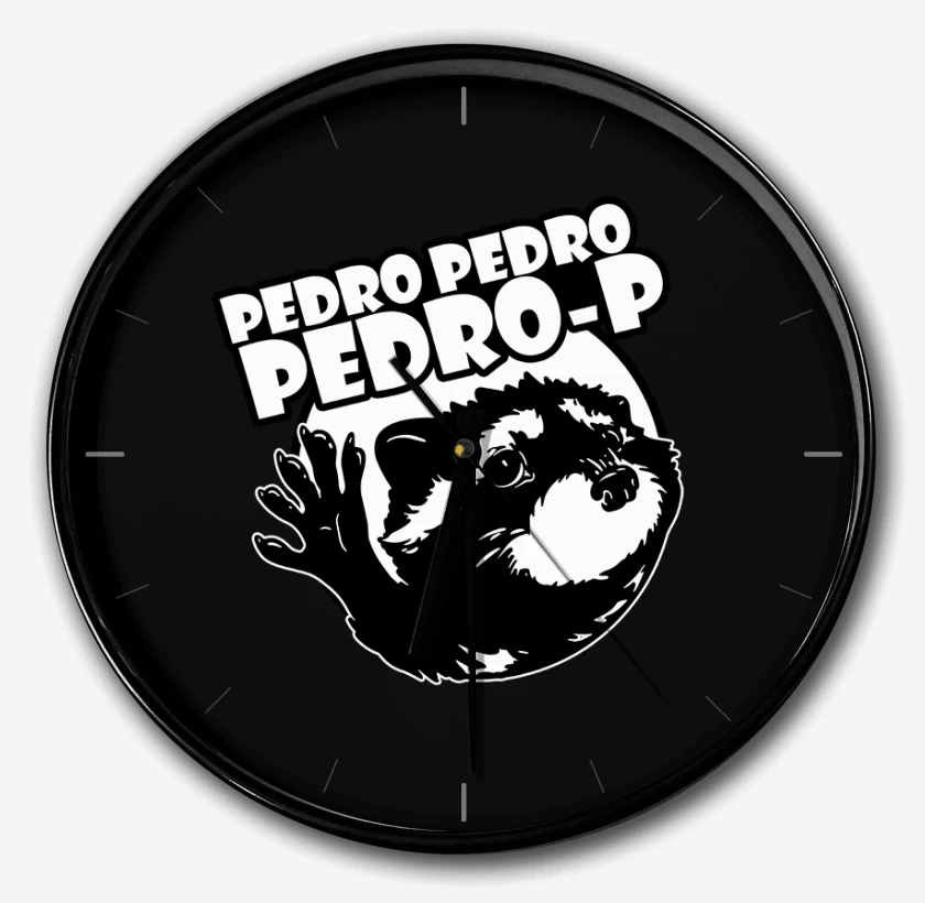 Reloj Negro de Mapache Pedro v2