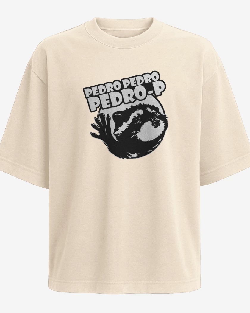 Polera Oversize Beige de Mapache Pedro v2