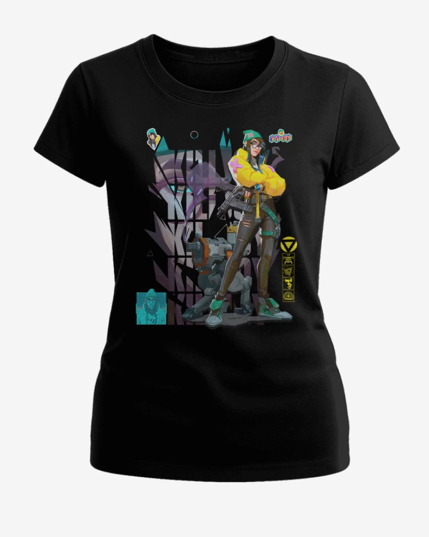 Polera de Mujer Negro de Killjoy