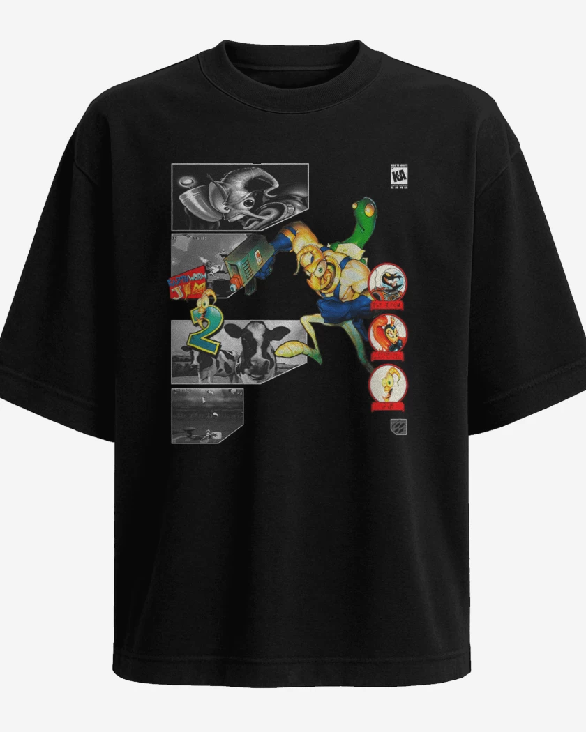 Polera Oversize Earthworm jim 2