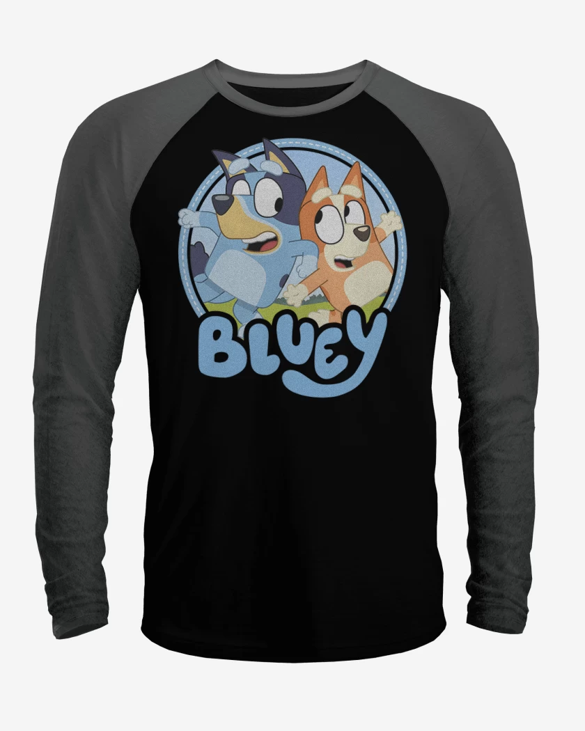 Polera Raglan Bluey y bingo