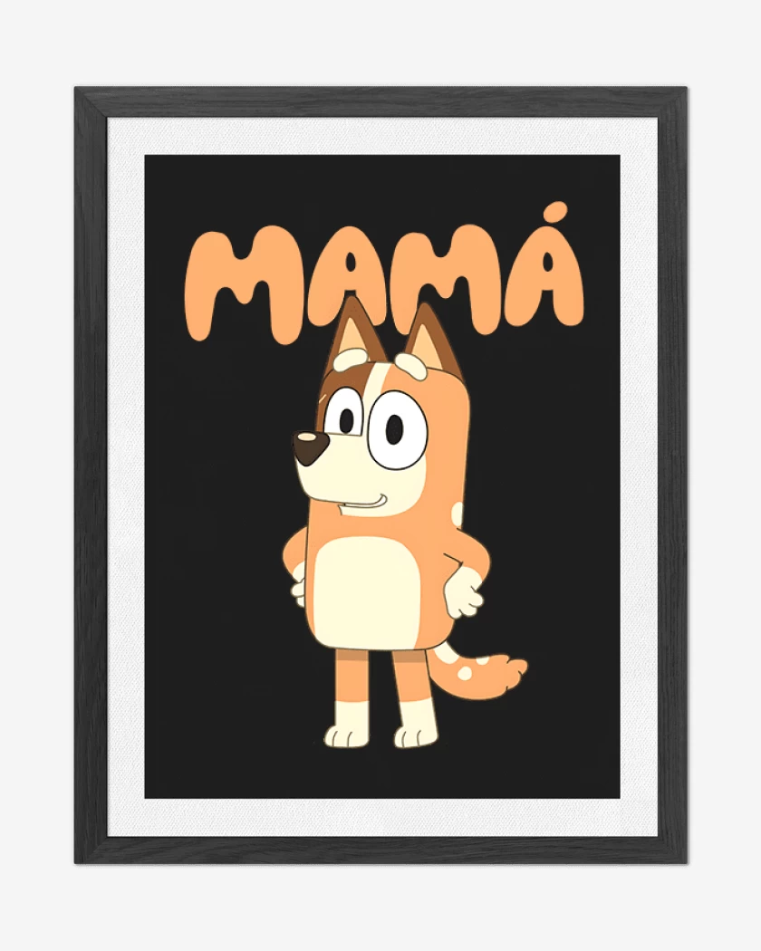 Cuadro decorativo Negro de Mamá