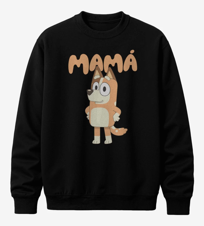 Poleron polo Negro de Mamá