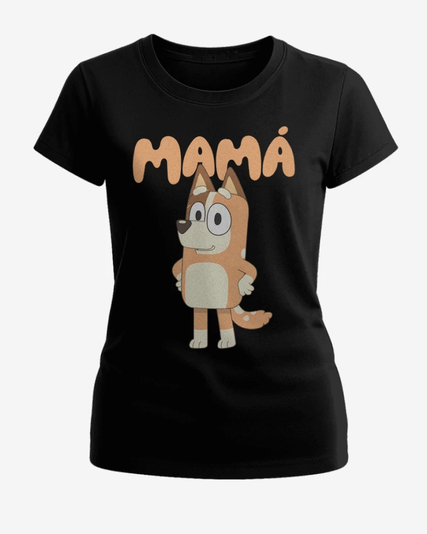 Polera de Mujer Negro de Mamá