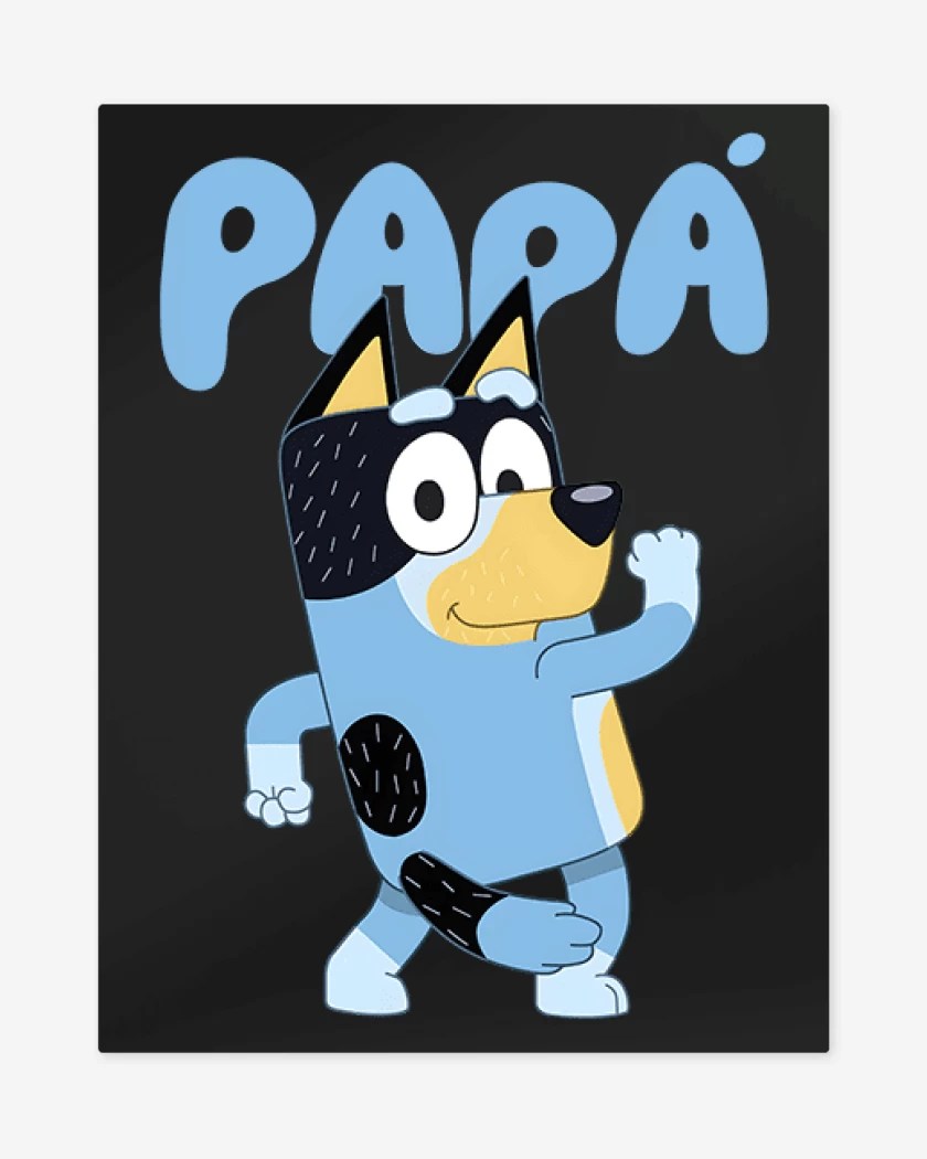 Print metalico Negro de Papá