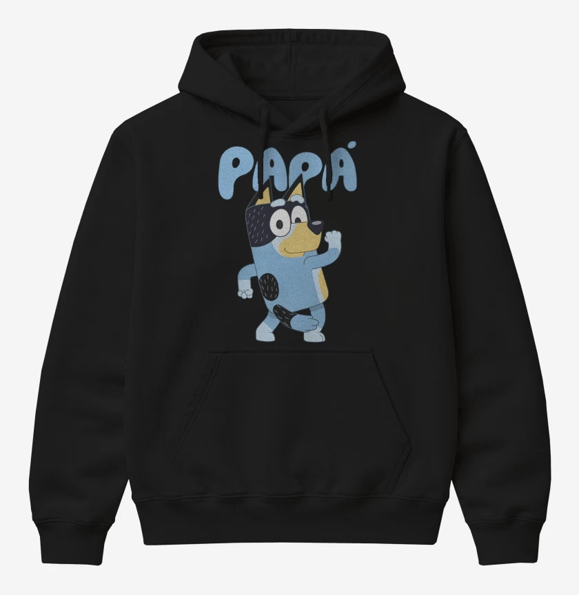 Poleron Canguro básico Negro de Papá