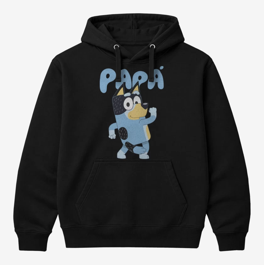 Polerón Canguro Negro de Papá
