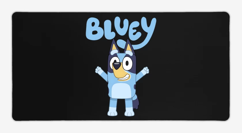 Mouse pad Gamer Negro de Bluey