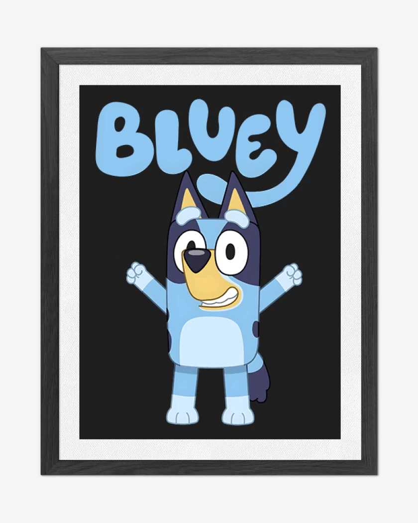 Cuadro decorativo Negro de Bluey