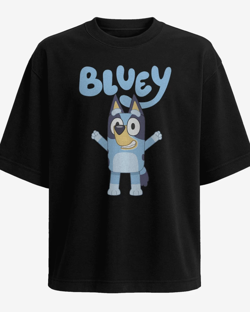 Polera Oversize Negro de Bluey