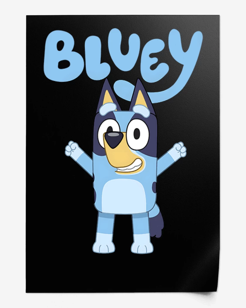 Print Negro de Bluey