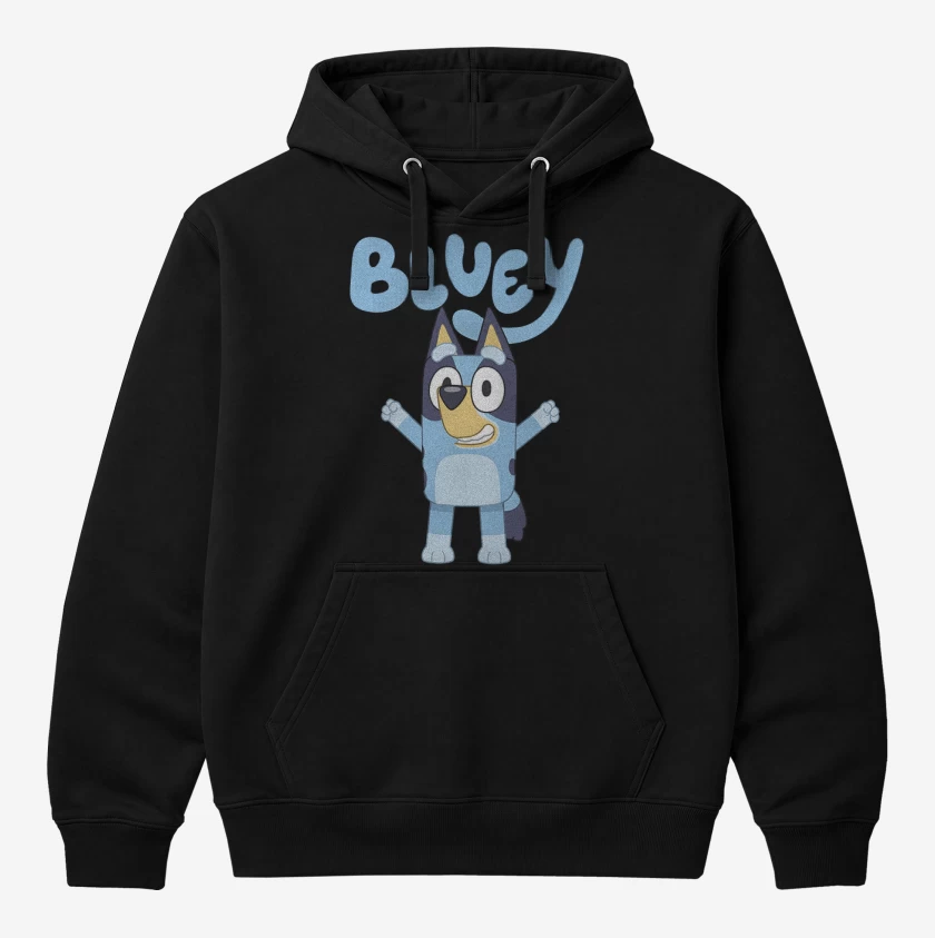 Polerón Canguro Negro de Bluey