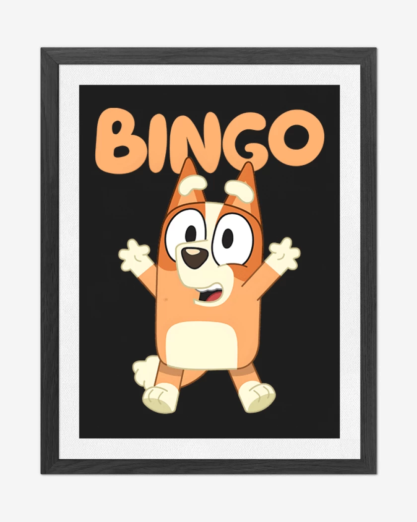 Cuadro decorativo Negro de Bingo