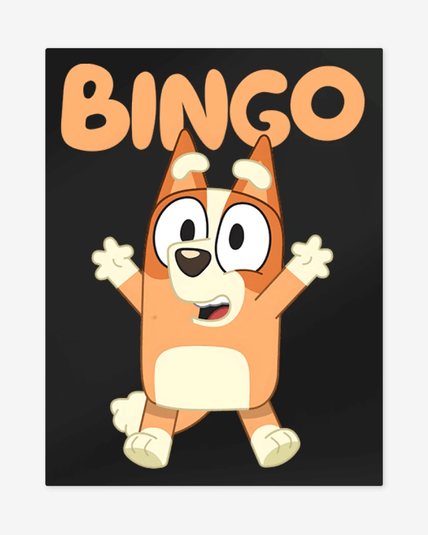 Print metalico Negro de Bingo