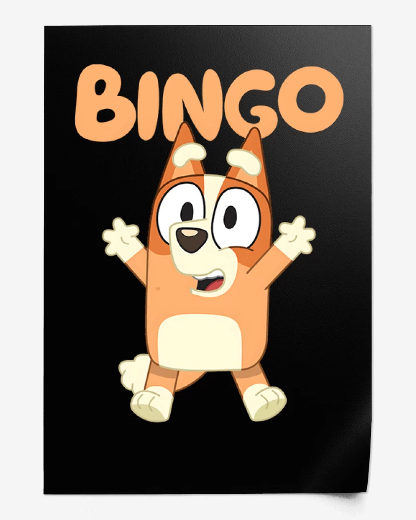 Print Negro de Bingo