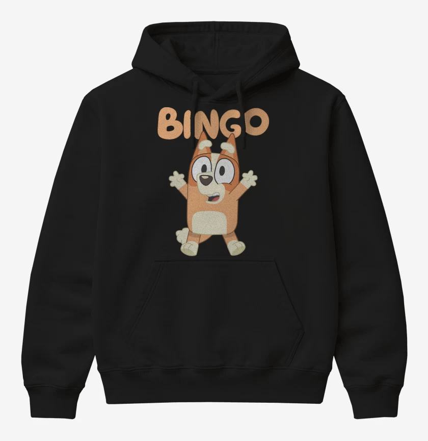 Poleron Canguro básico Negro de Bingo
