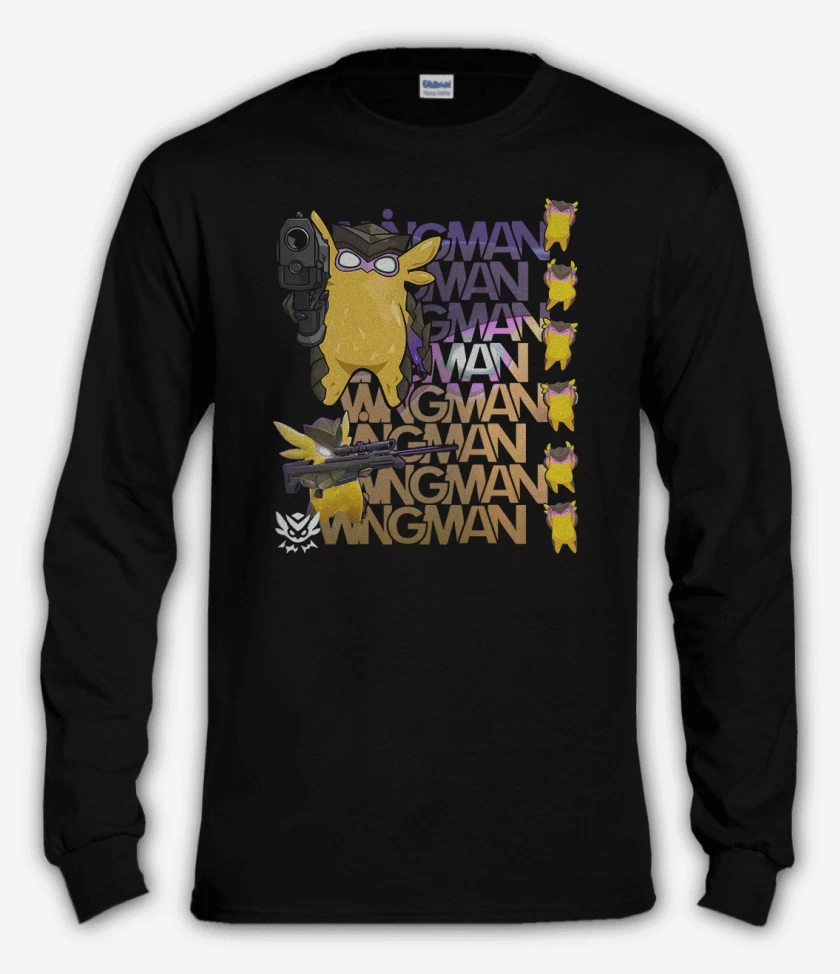 Polera manga larga Negro de Wingman
