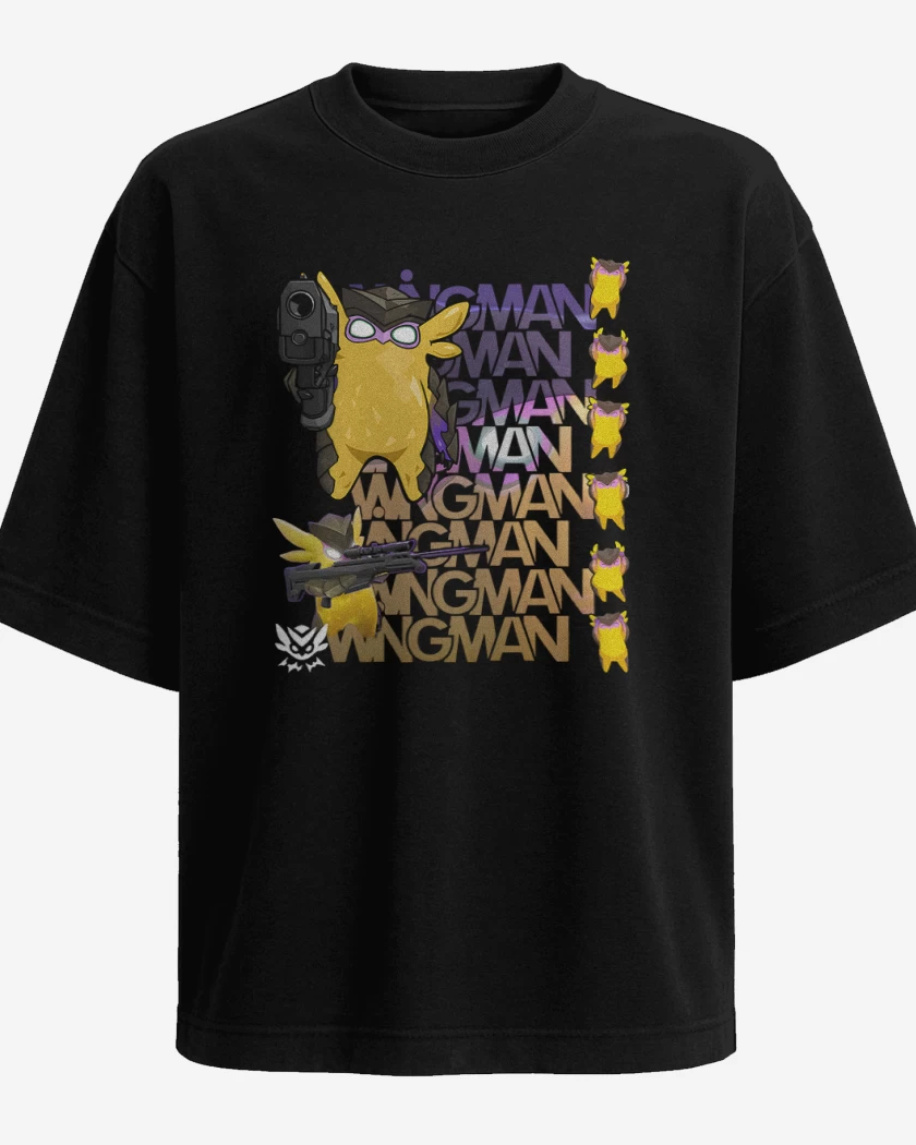 Polera Oversize Negro de Wingman