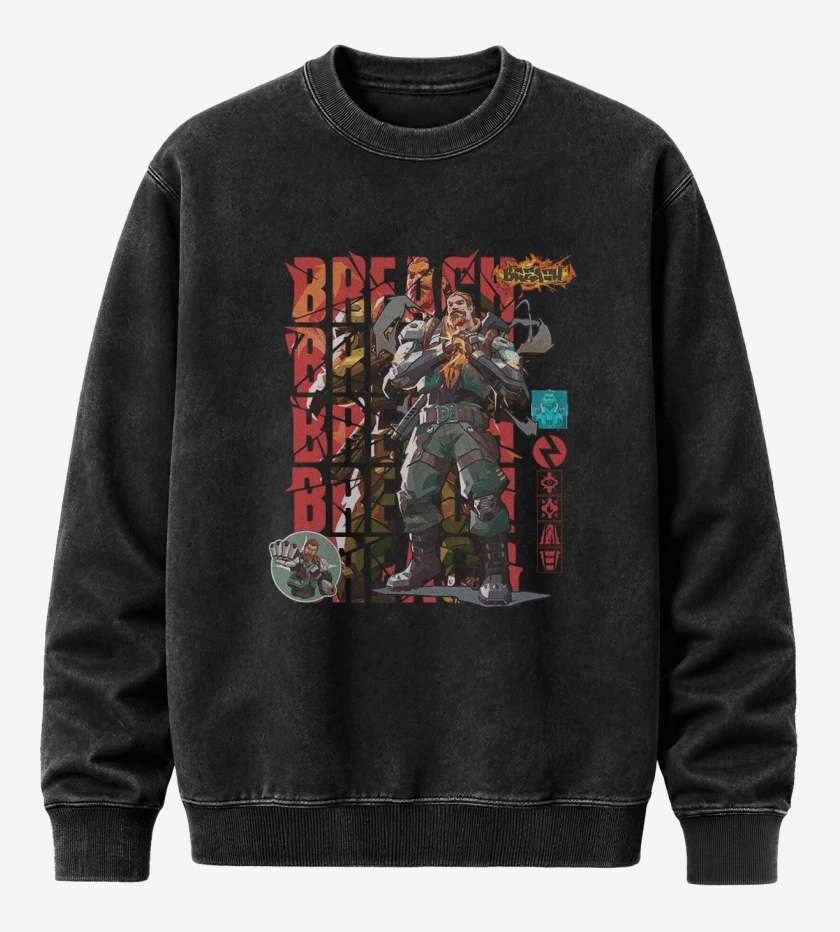 Poleron Polo Acid Wash Breach 