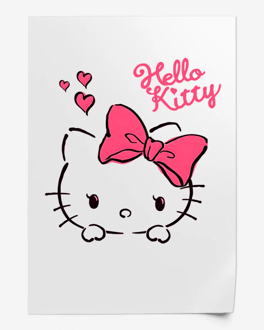 Print Hola kitty