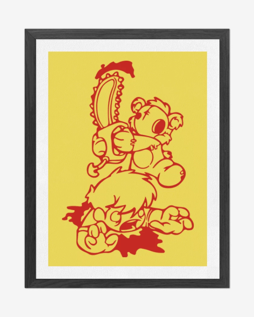 Cuadro decorativo Amarillo de Revolt of plush