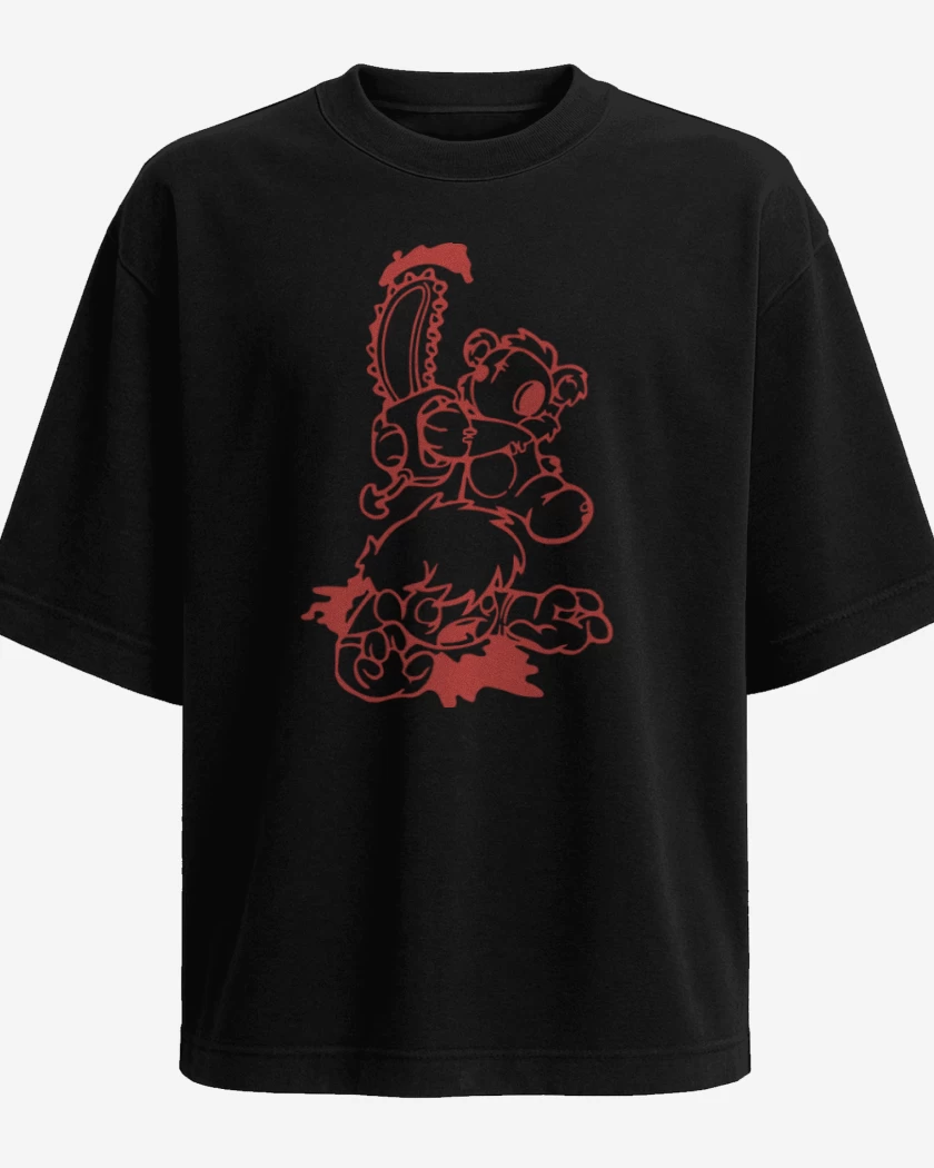 Polera Oversize Negro de Revolt of plush