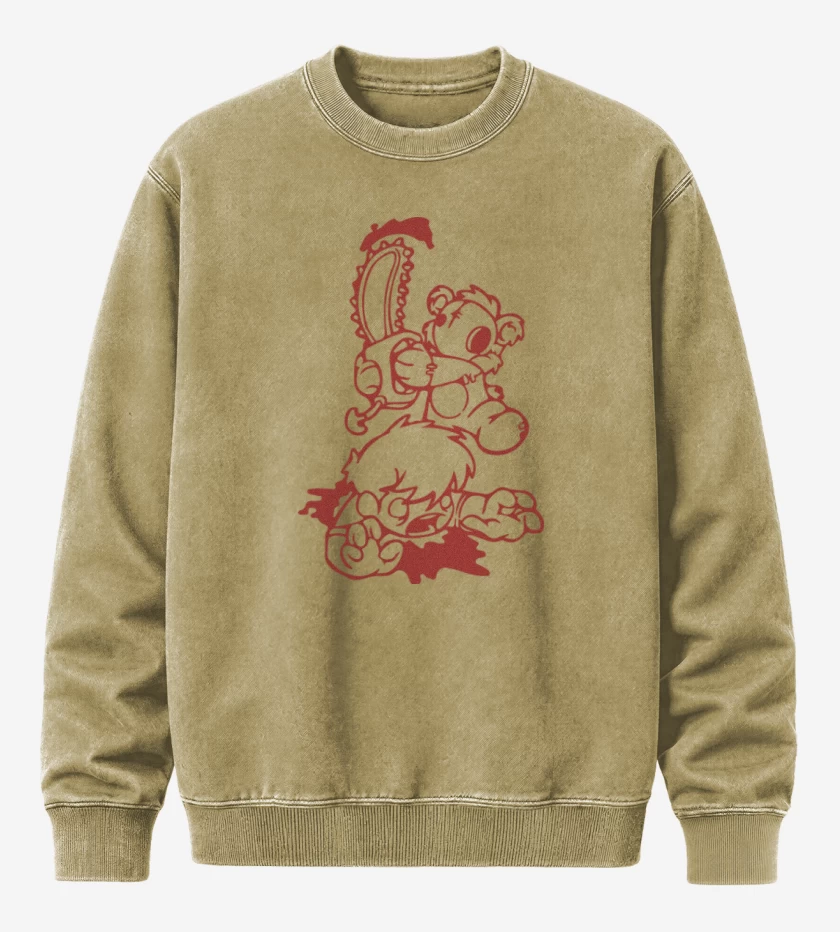 Poleron Polo Acid Wash Beige de Revolt of plush