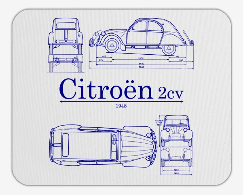 Mousepad Citroen 2cv v2