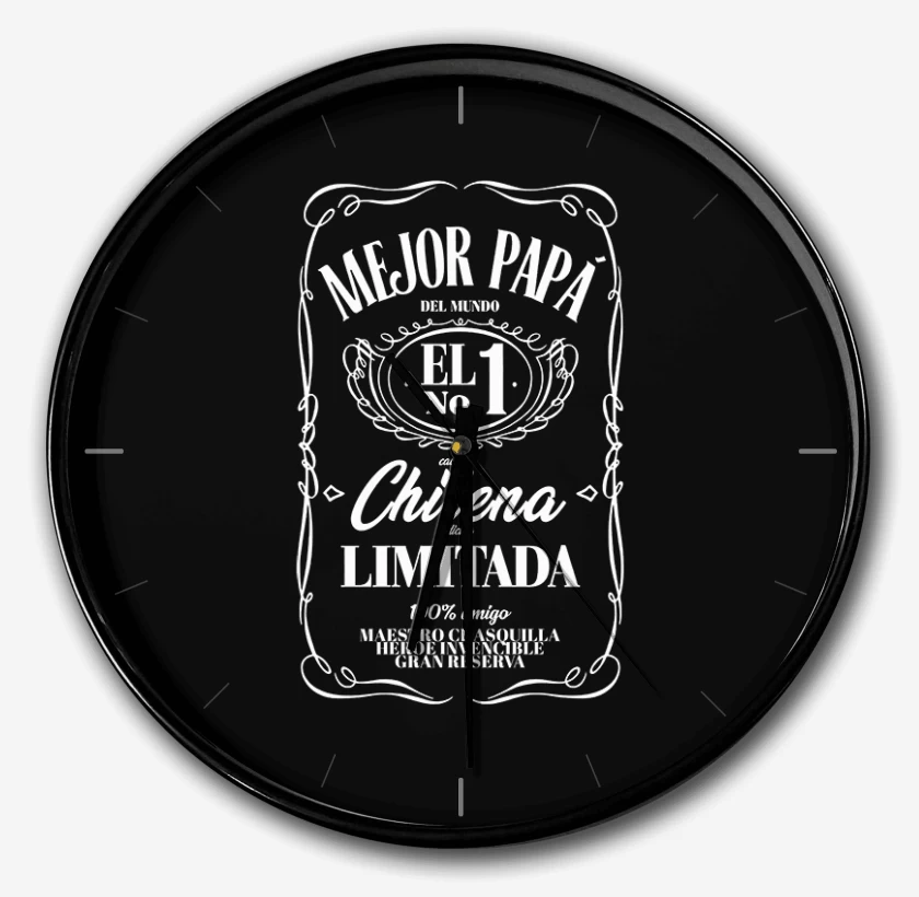 Reloj Mejor papá Etiqueta blanco