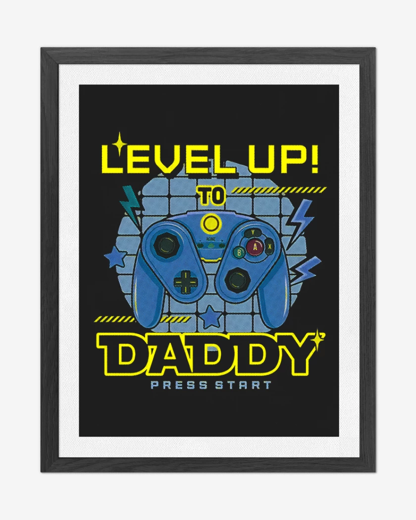 Cuadro decorativo Negro de Level Up 