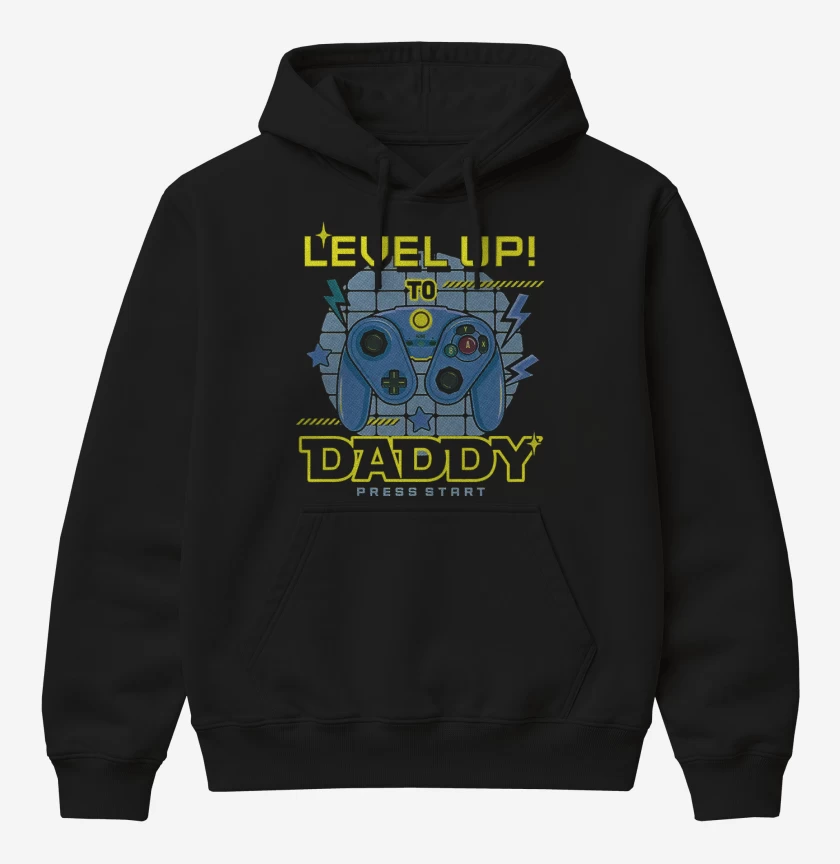 Poleron Canguro básico Negro de Level Up 