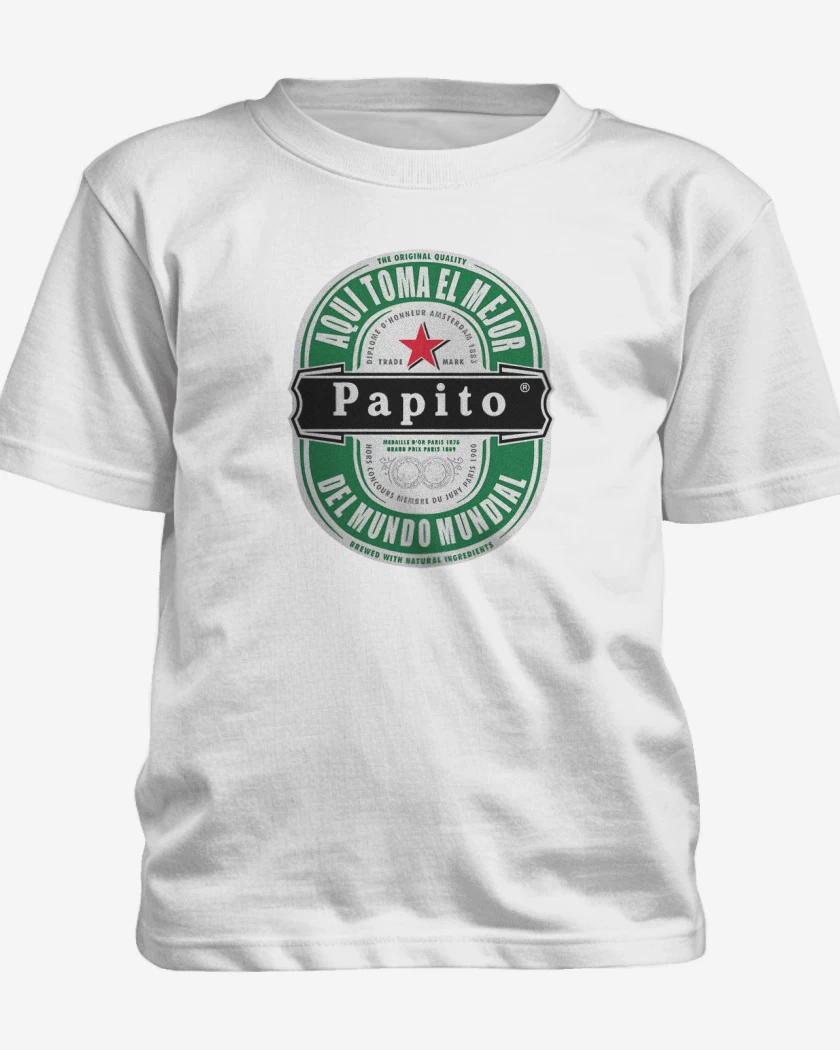 Polera de niño Blanco de Aqui toma el mejor