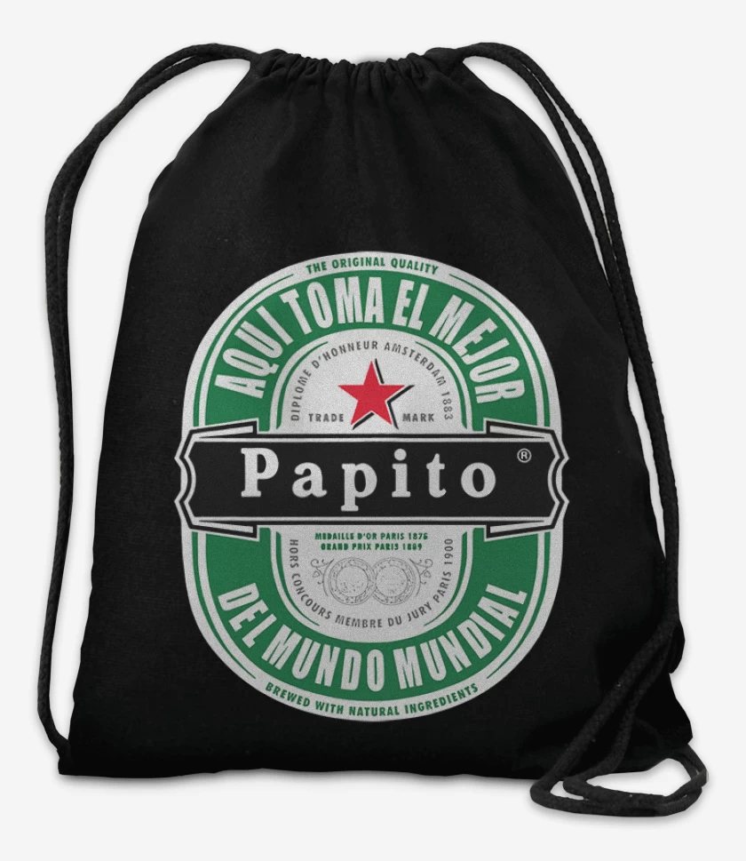 Mochila Negro de Aqui toma el mejor