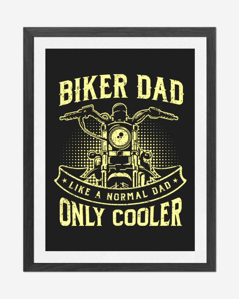 Cuadro decorativo Negro de Biker dad