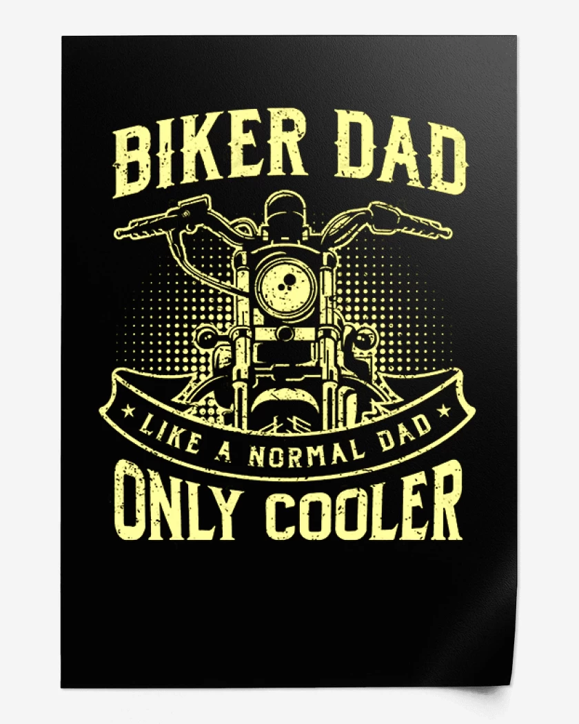 Print Biker dad
