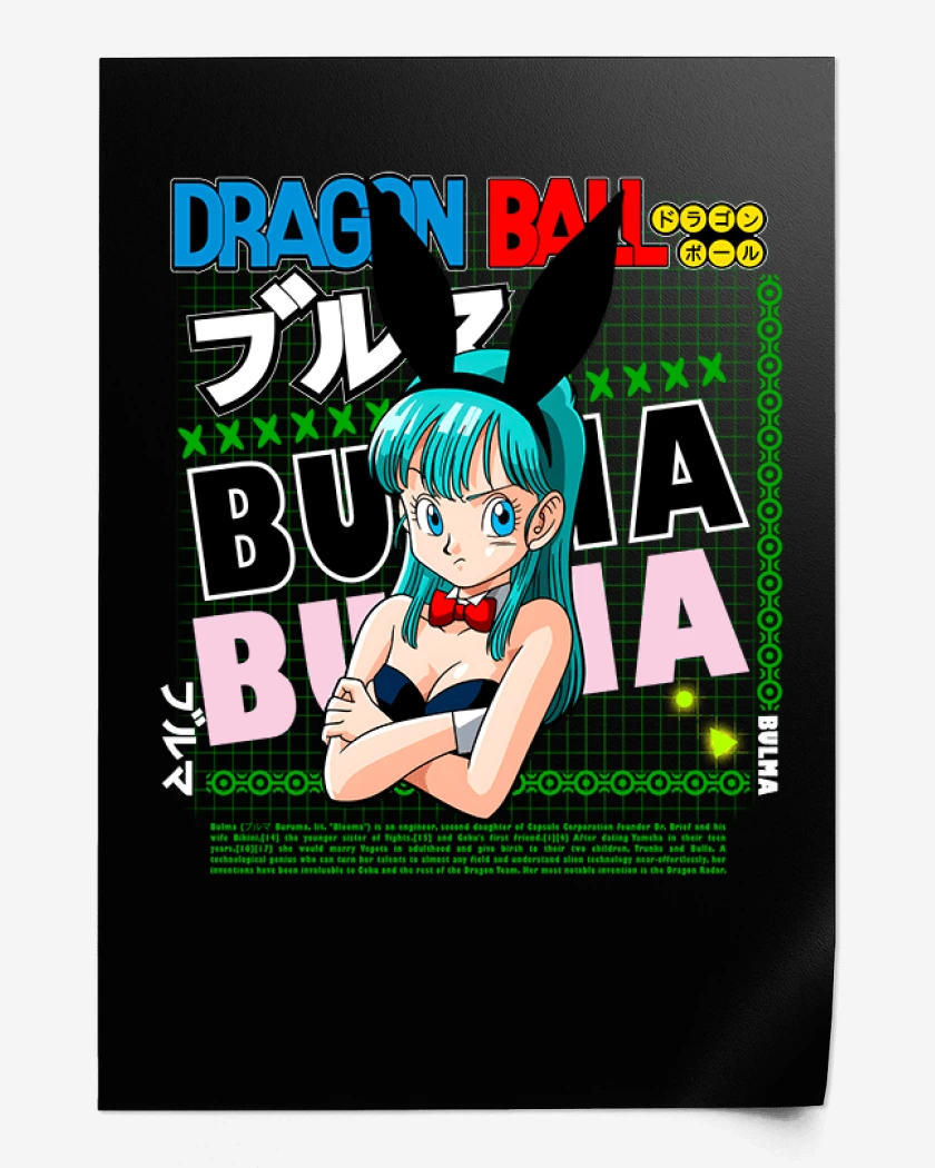Print Bulma dragon ball