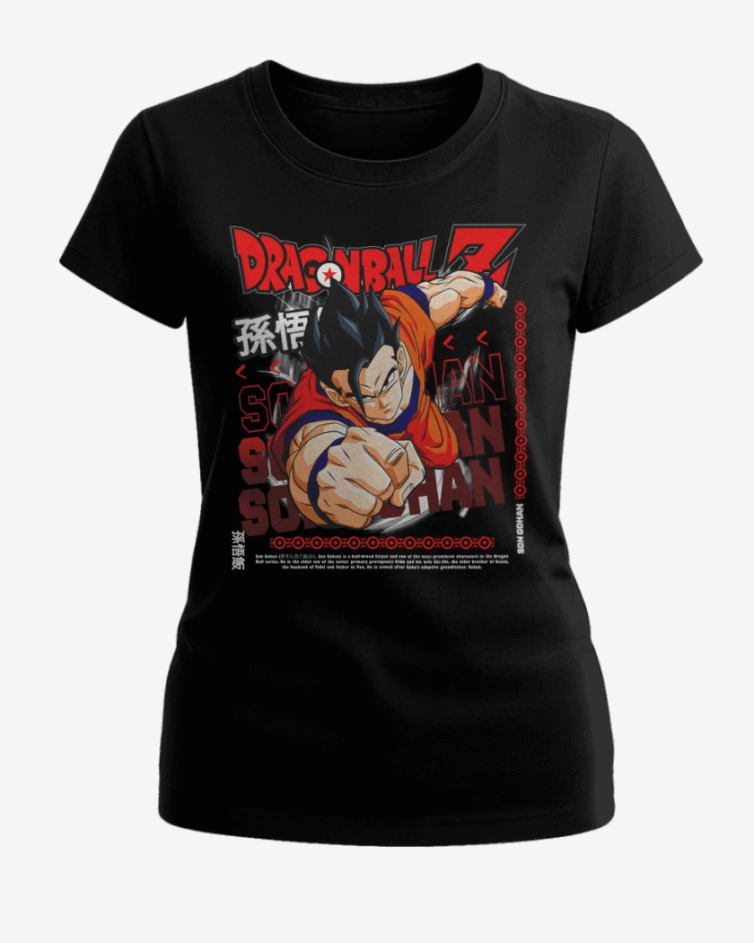 Polera de Mujer Negro de Gohan Mistico