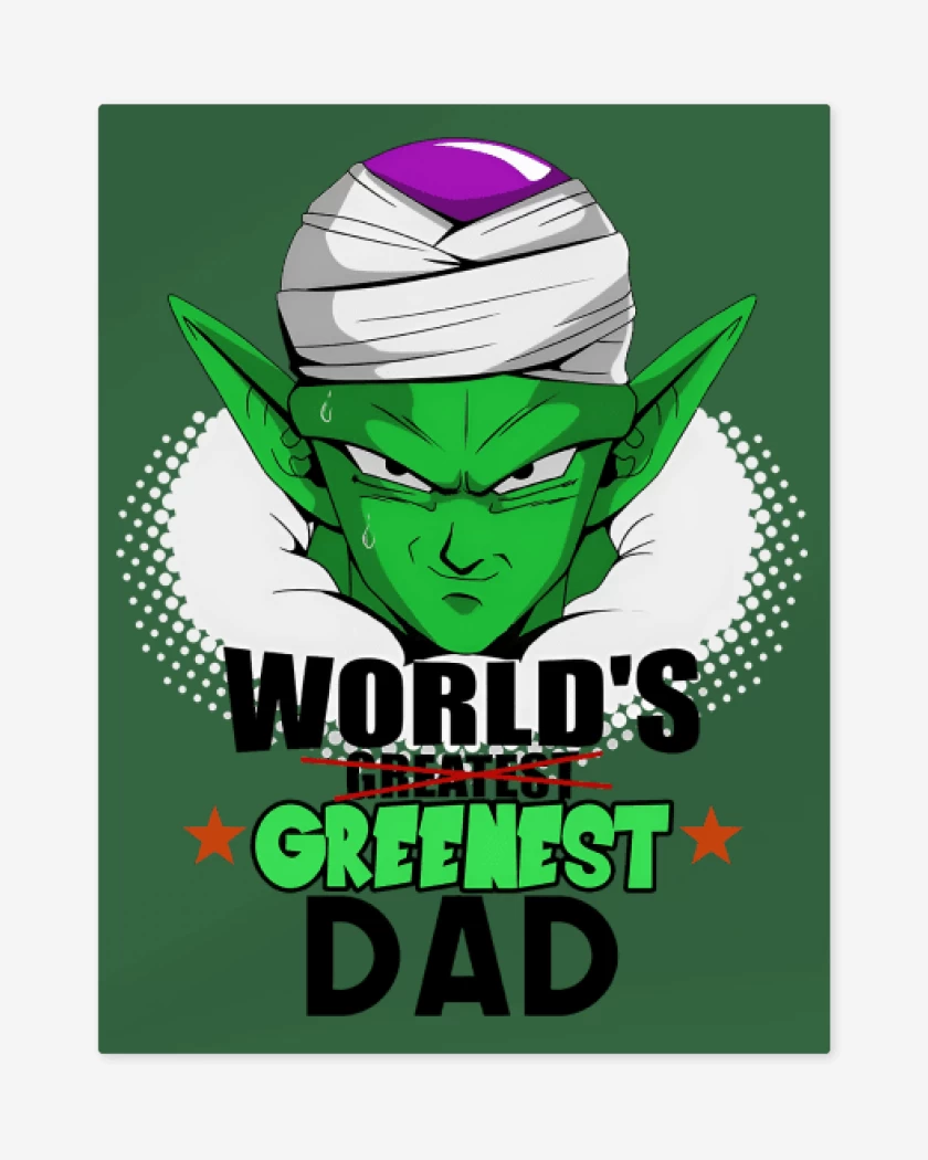 Print metalico Verde jade de Un Verdadero Papá