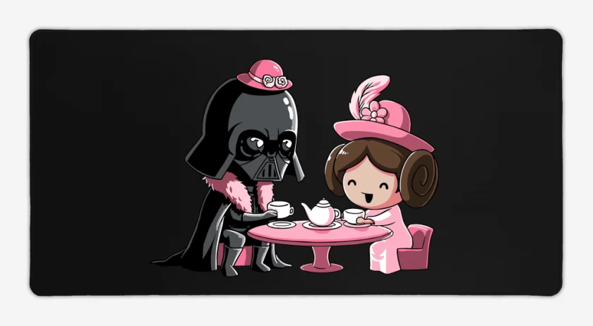 Mouse pad Gamer Negro de Padre e Hija