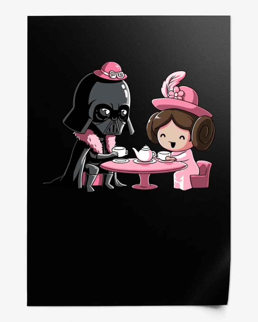 Print Negro de Padre e Hija