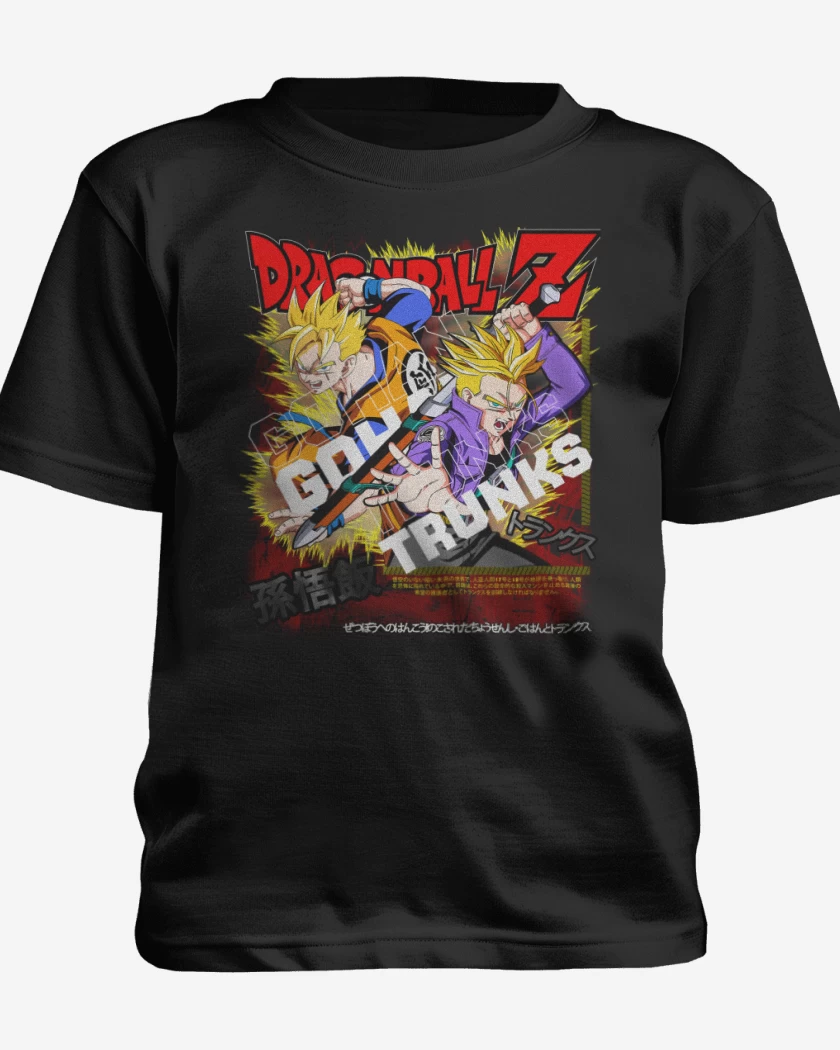Polera de niño Negro de Futuro Gohan and Trunks