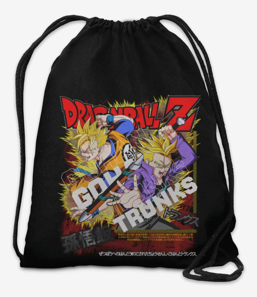 Mochila Negro de Futuro Gohan and Trunks