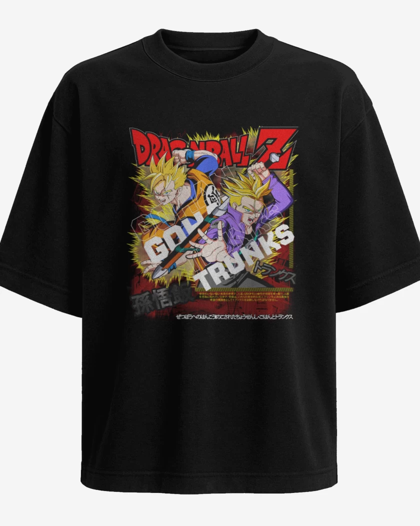Polera Oversize Futuro Gohan and Trunks