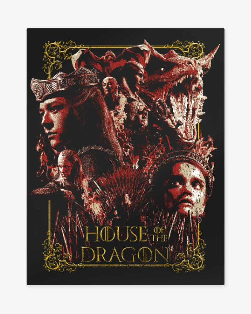 Print metalico Casa del Dragón