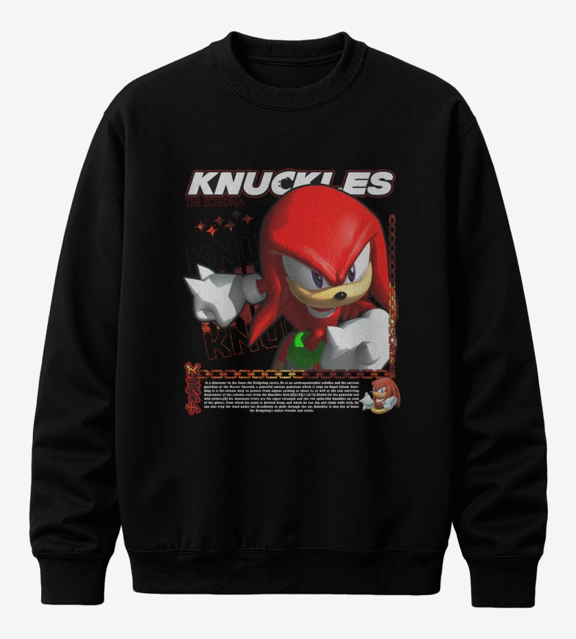Poleron polo Knuckles the Echidna