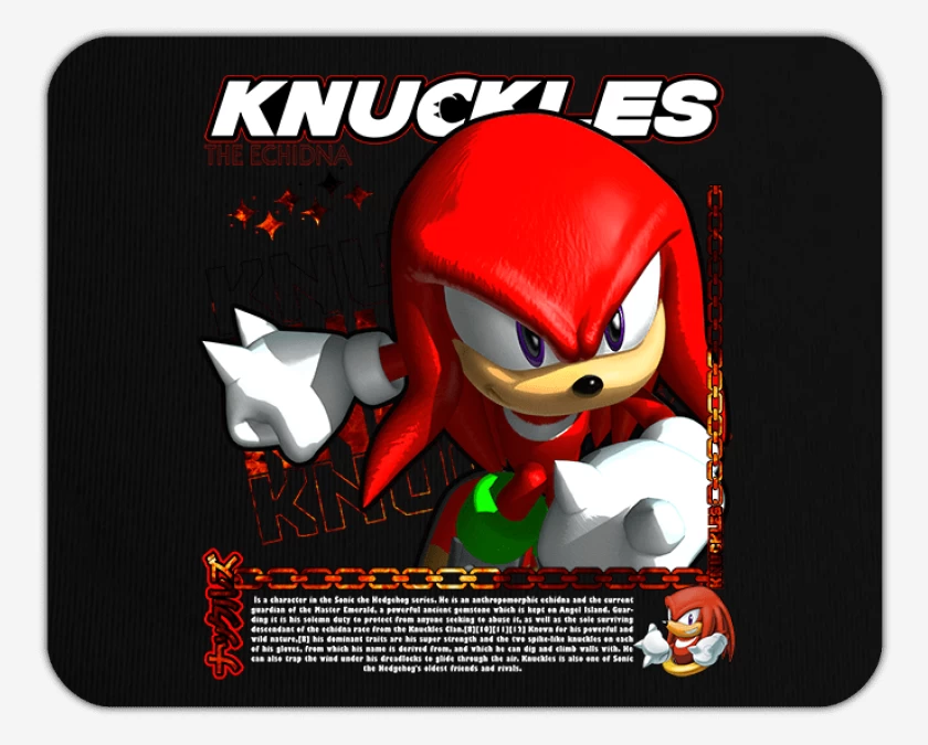 Mousepad Knuckles the Echidna